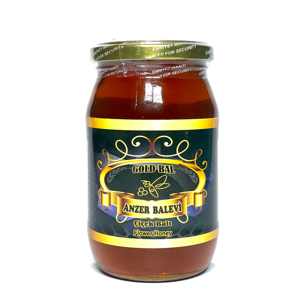 Gold Honey - 100% Natural Unprocessed Pure Raw Wildflower Honey - 500gr