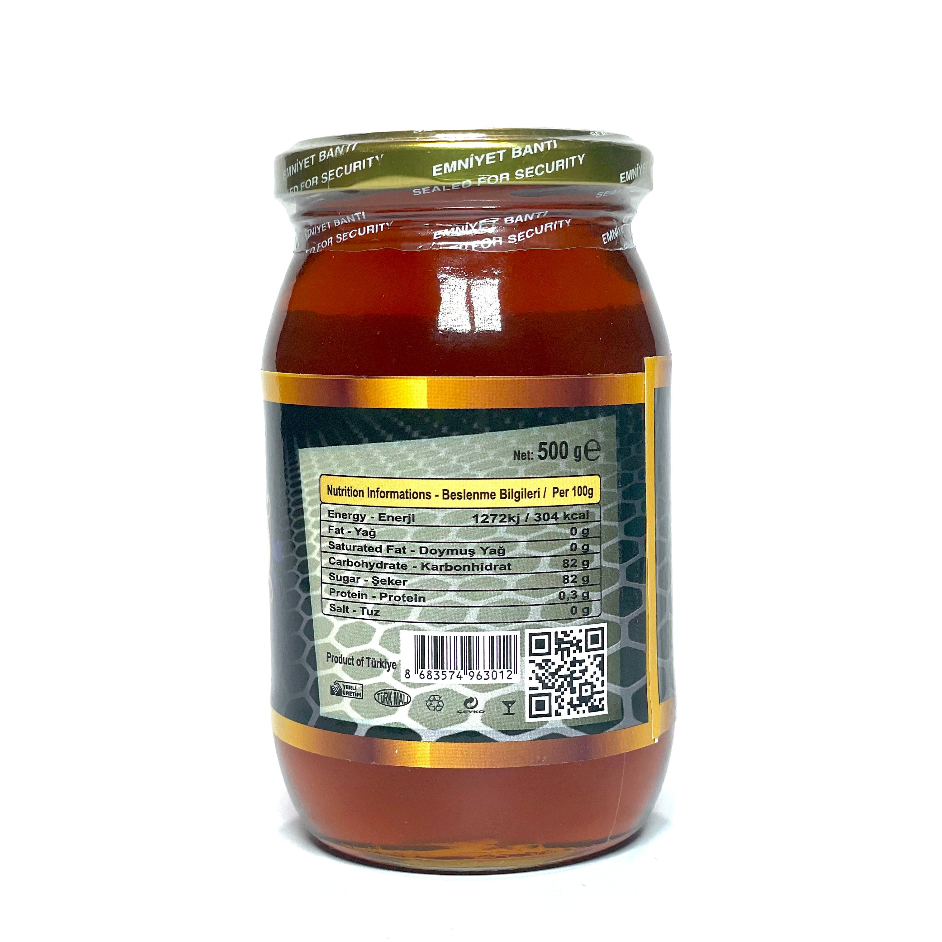Gold Honey - 100% Natural Unprocessed Pure Raw Wildflower Honey - 500gr